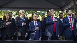 US: 9/11 commemoration brings Biden, Harris and Trump together at ground zero