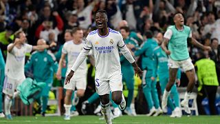 Real Madrid players celebrate win against Manchester City in style